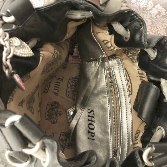 JUICY COUTURE GRAY AND PINK PURSE - Picture 6 of 6